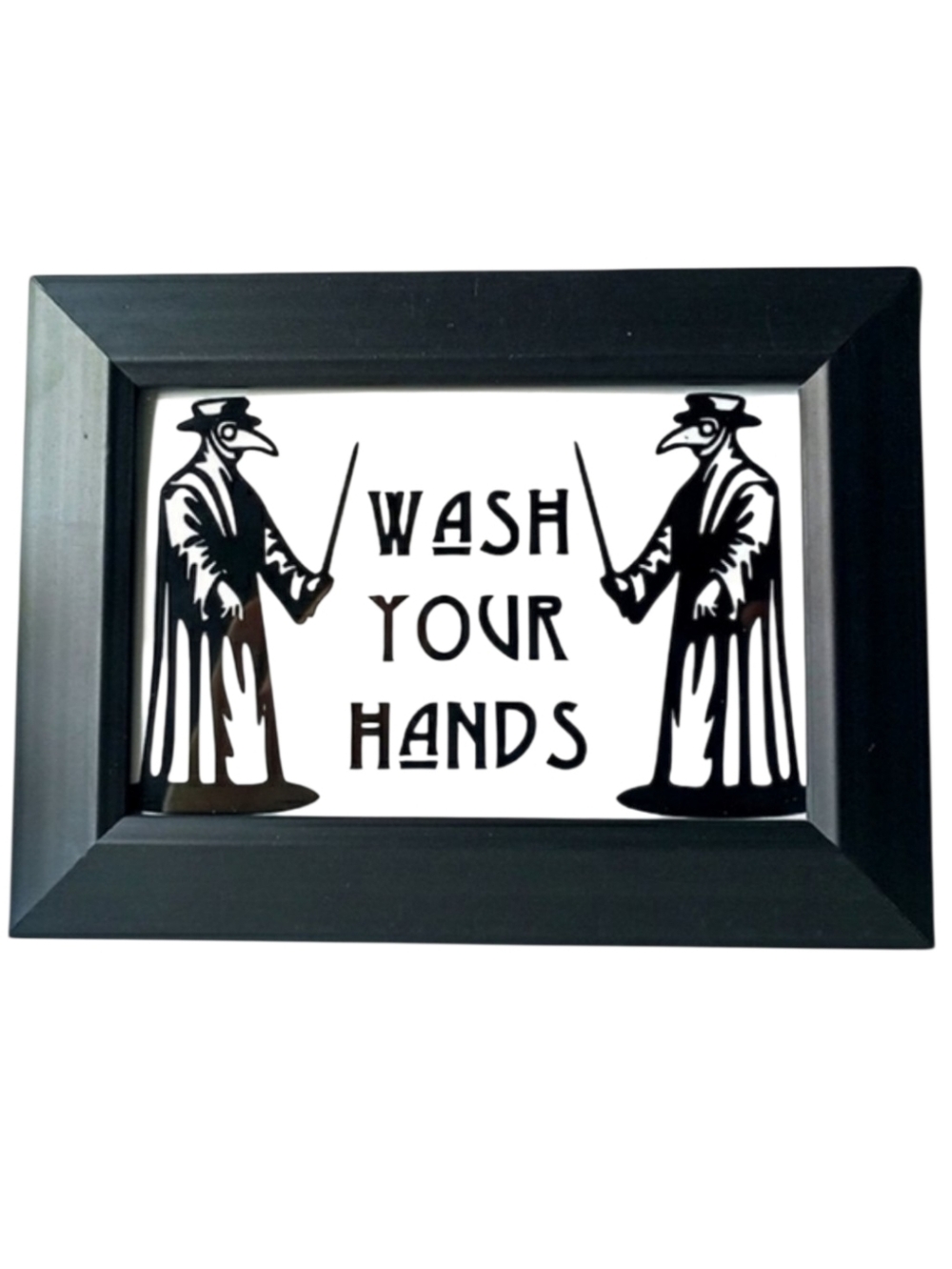 Plague Doctor Comedy Home Decor Restroon Washroom Bathroom Home Decor Accent Art